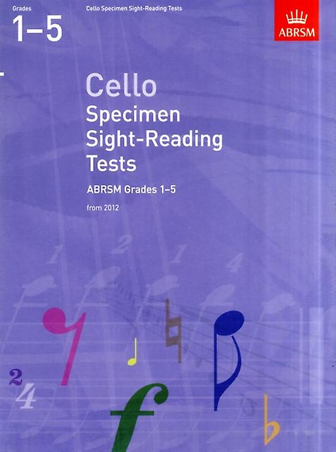 Cello Specimen Sightreading Tests Abrsm Grades 15 Sheet music Book