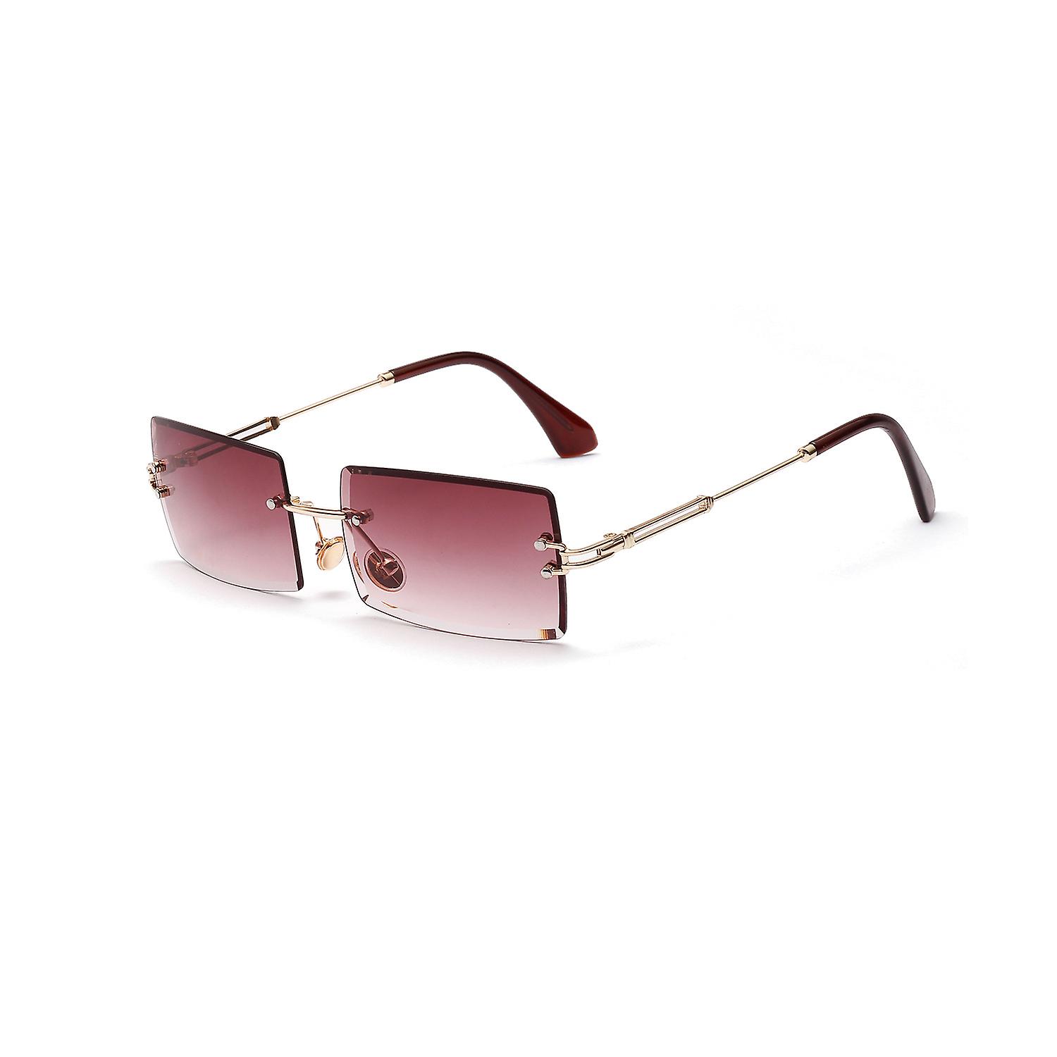 Square Rimless Sunglasses
