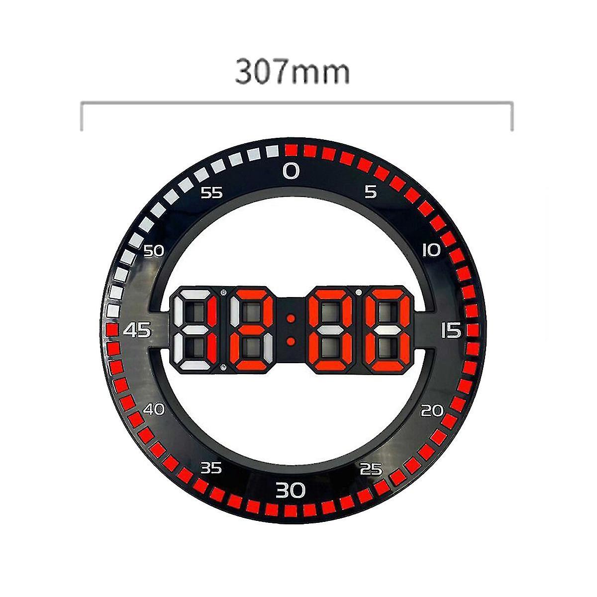 Living Room Wall Clock 3d Led Portable Wall Clock Electronic Clock Portable Screen With Jumping Sec