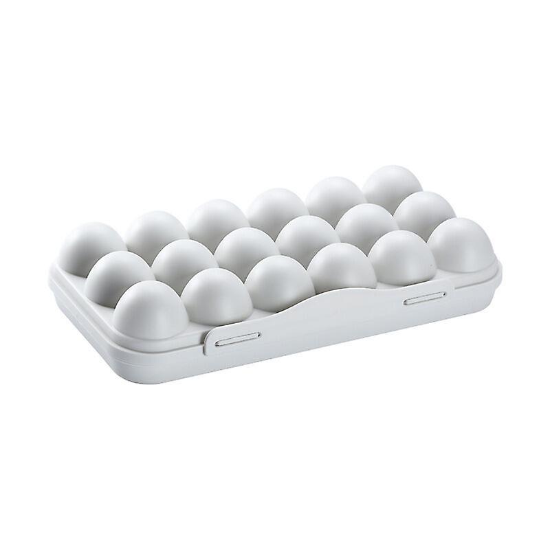 Plastic Egg Storage Box with Lid for 12 Eggs, Suitable for Refrigerator, Outdoor Gray