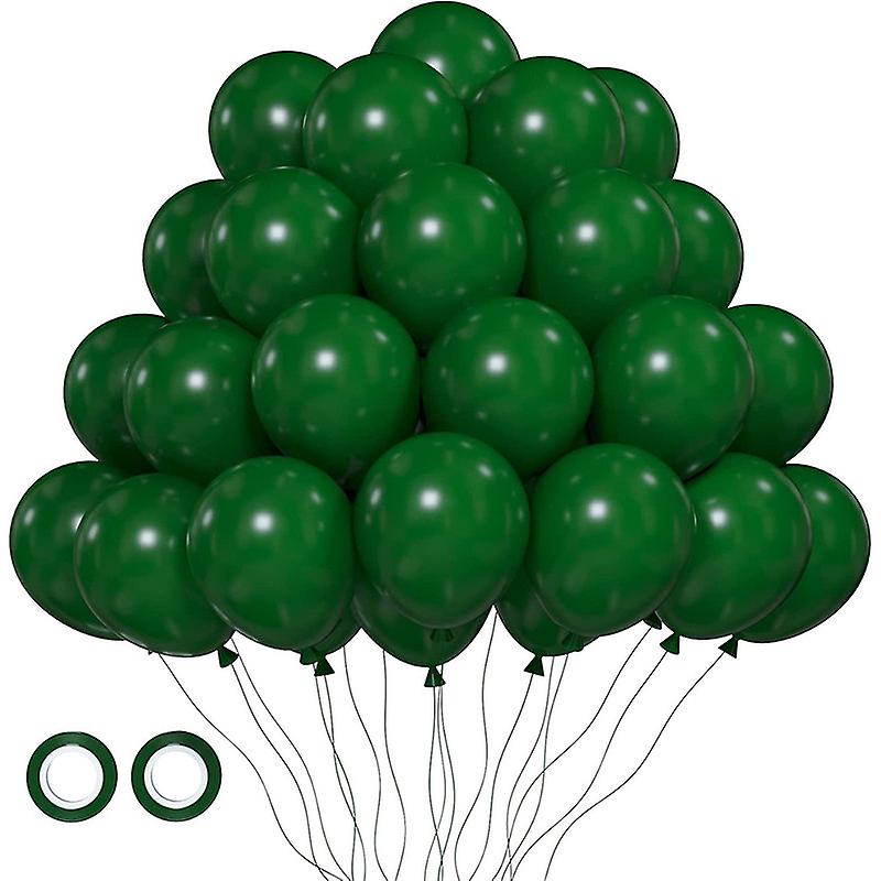 102Pcs Forest Green Balloons 10 Inch Latex Balloons for Party Decoration