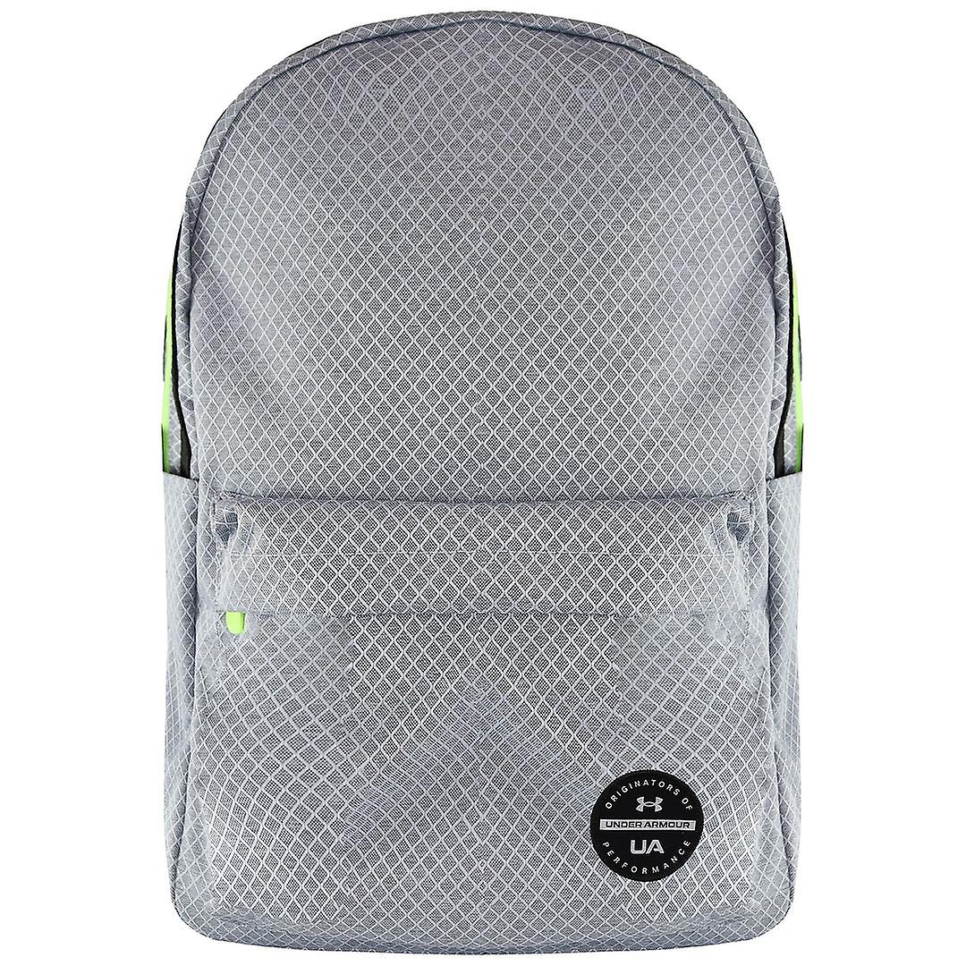 Under Armour Logo Adjustable Mens Grey Loudon Ripstop Backpack 1364187 014