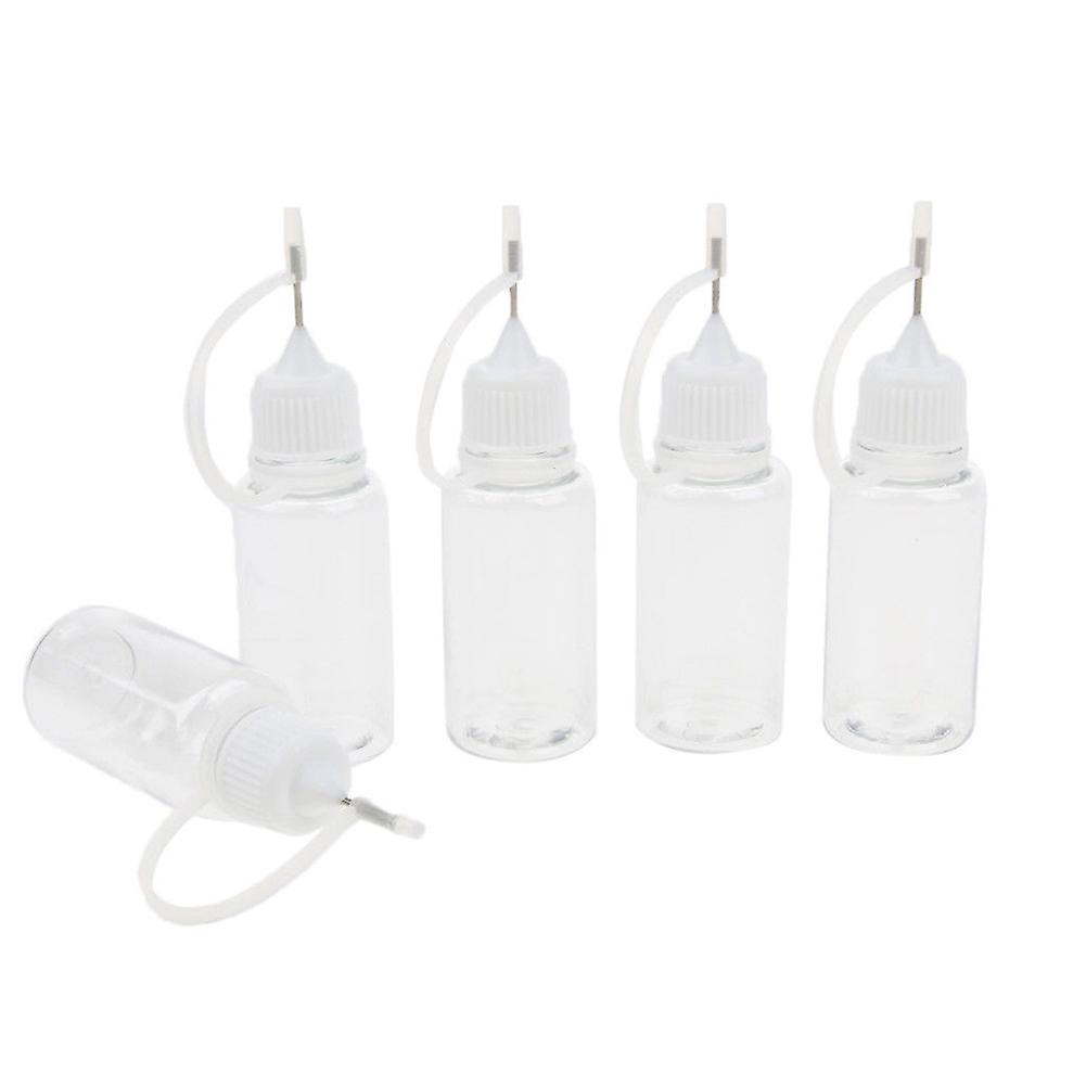 3 x 5Pcs 10ml Empty Squeezable Liquid Dropper Filling Bottles with Needle Tip Cap