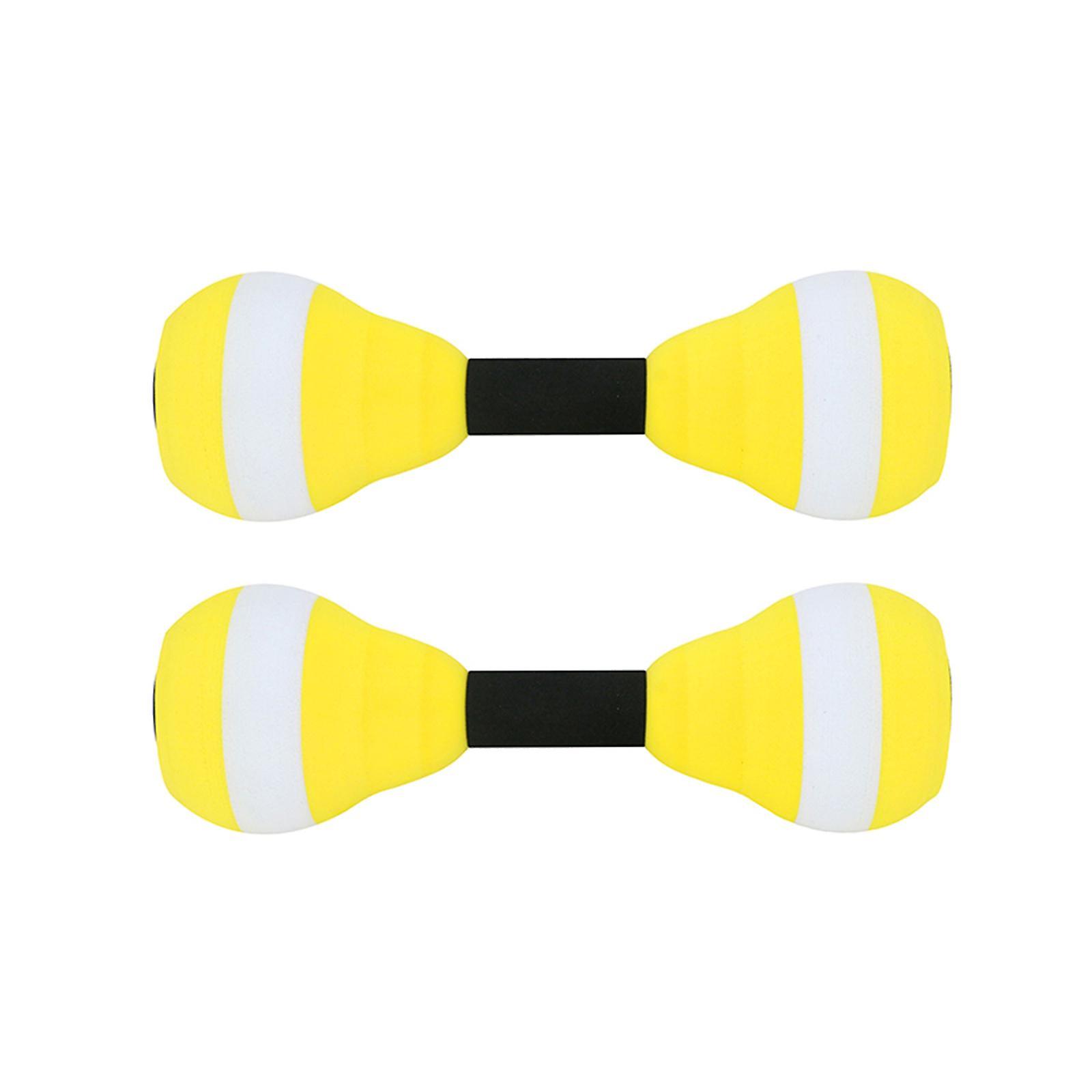 Aquatic Dumbbells Water Aerobic Exercise for Training Workouts Swimming Pool Pink and White