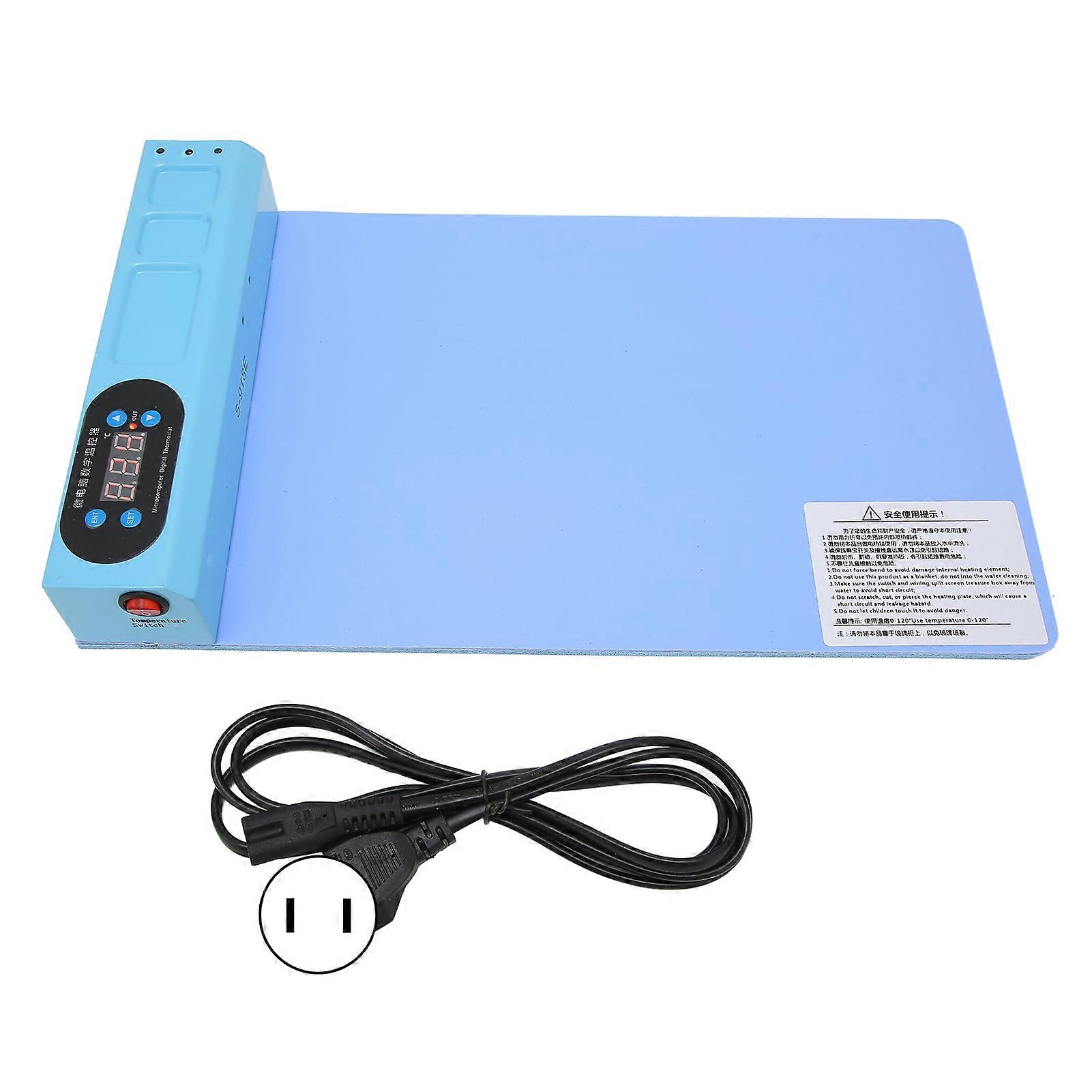 S‑918E LCD Blue Screen Splitter Heating Pad for iPhone Screen Replacement, US Plug 110‑220V