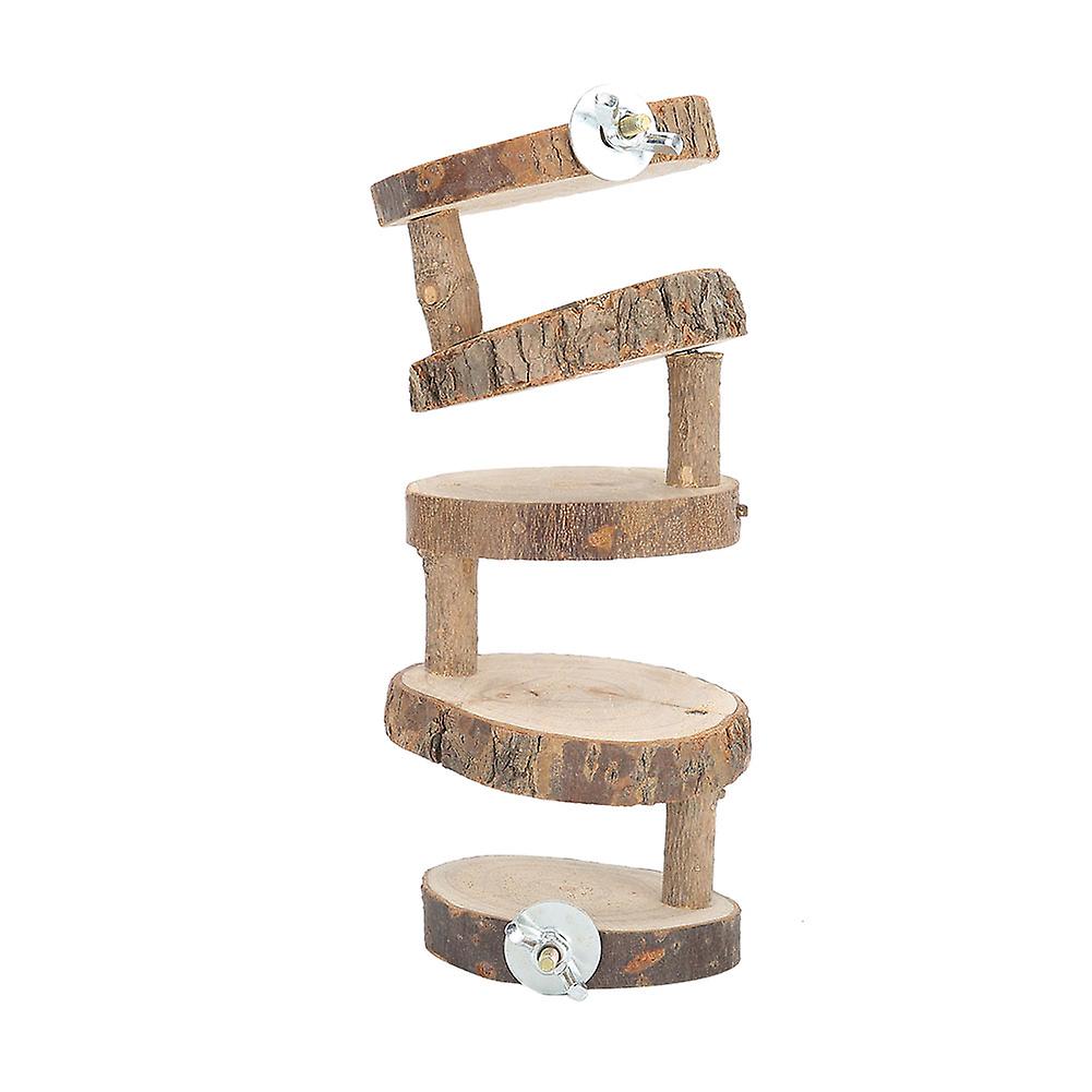 5-Layer Wooden Hamster Climbing Ladder for Small Pets, Durable, Natural Wood, Interactive Activity Toy, Suitable for All Hamster Breeds