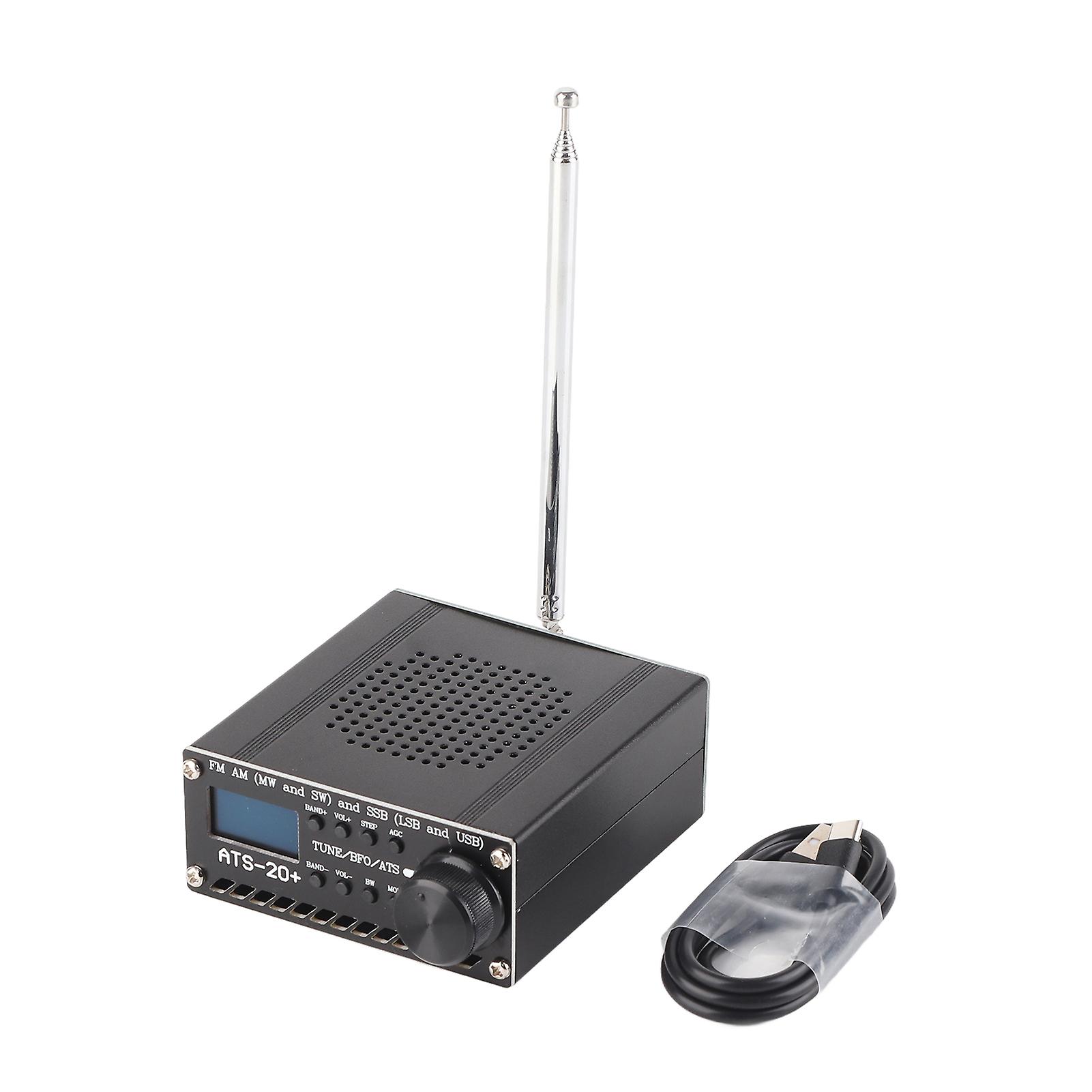 Full Band Radio Receiver AM LW MW SW SSB LSB Portable USB Scanner with Antenna ATS‑20+ Si4735