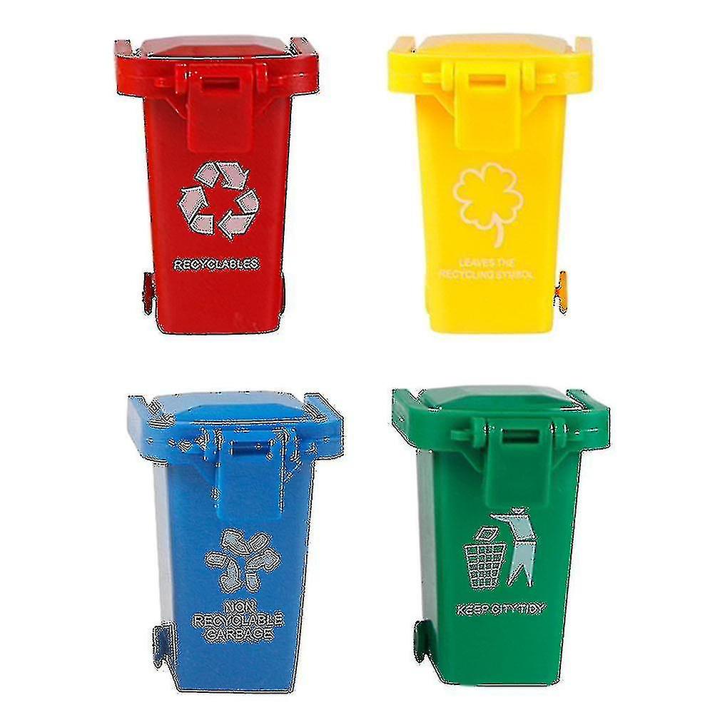 4pcs Garbage Sorting Games Trash Can Toy Children Early Education Plaything