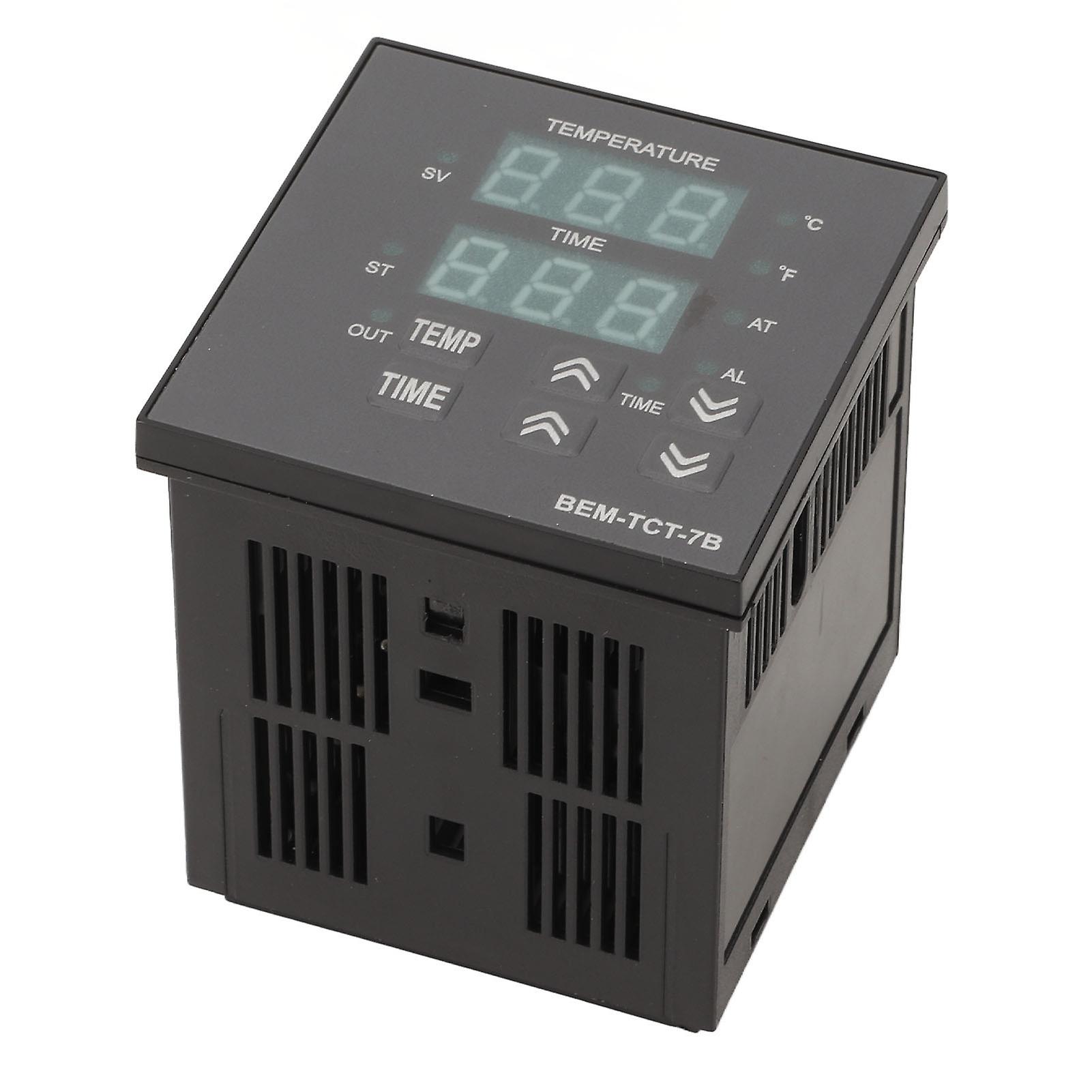 Digital Thermostat K Type 72x72mm Temp Controller 0-400℃ 100-240V