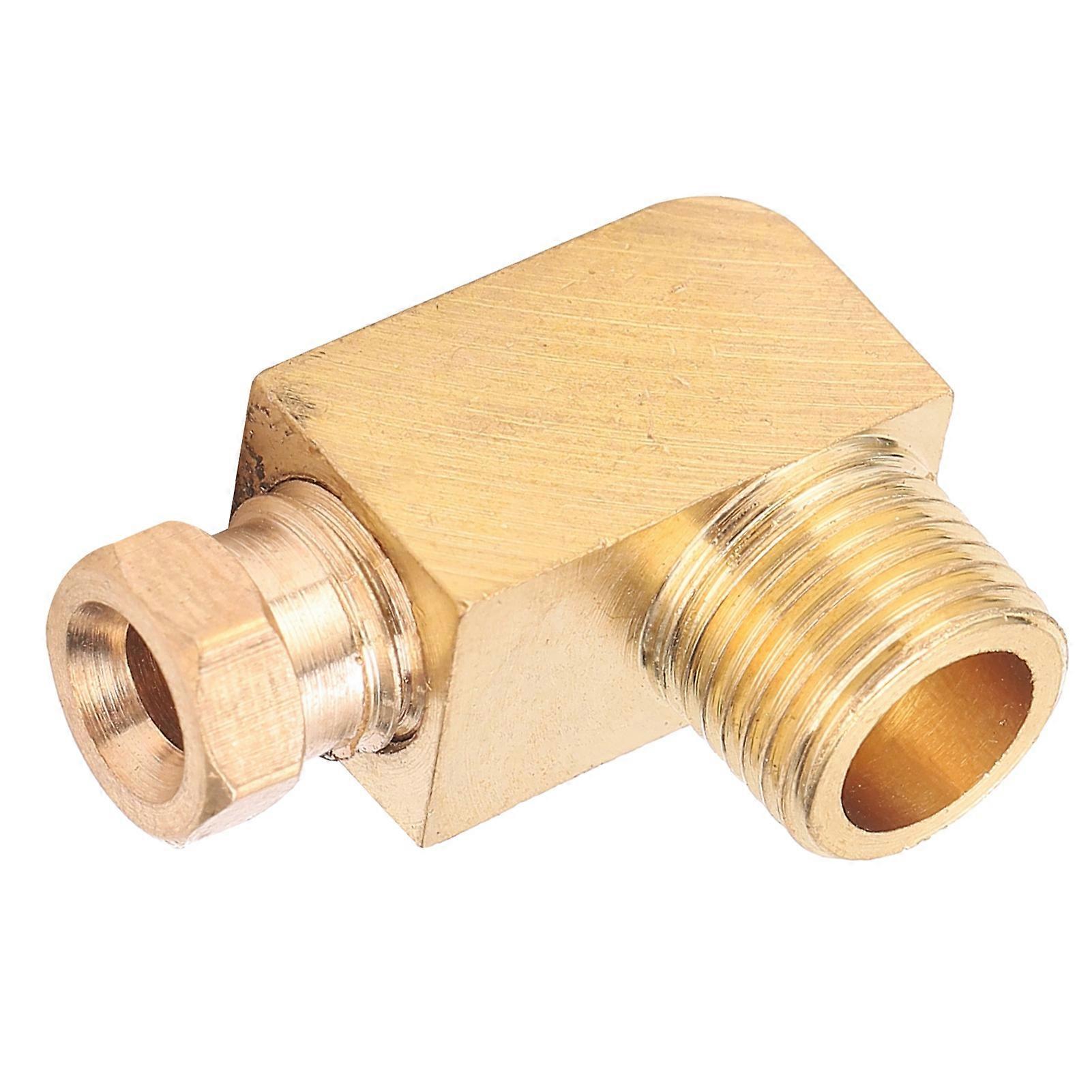 Oil Pipe Fitting Elbow Brass Rectangular Square Block Connector Adapter for Pipe ConnectionPL418