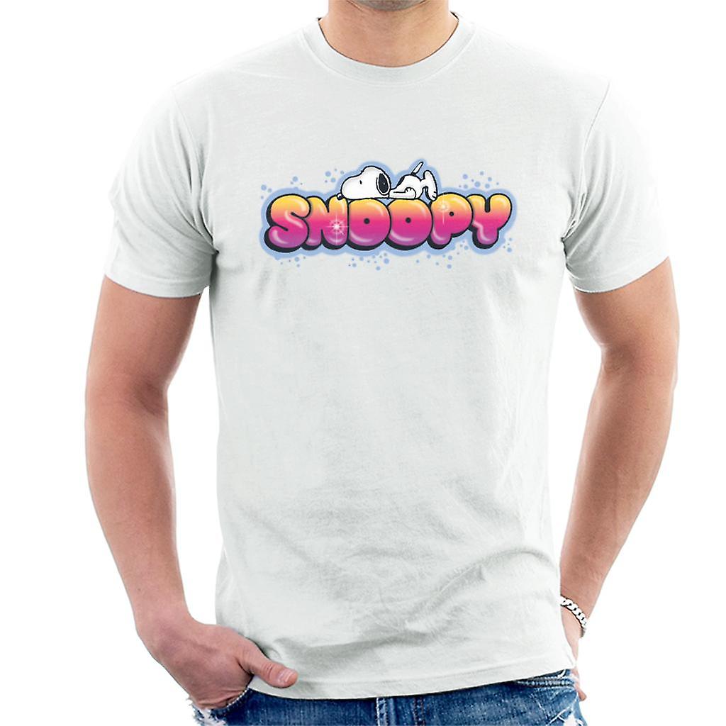 Peanuts Snoopy Lying On Front Men's T-Shirt