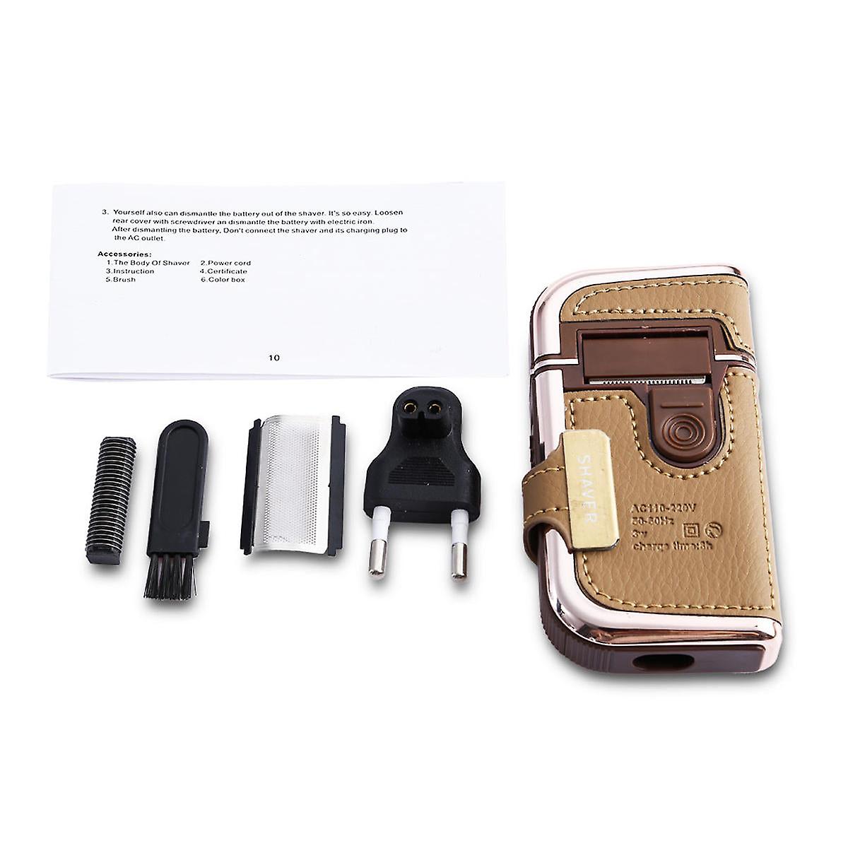 220V 3w Double Head Reciprocating Rechargeable Razor Portable Electric Shaver