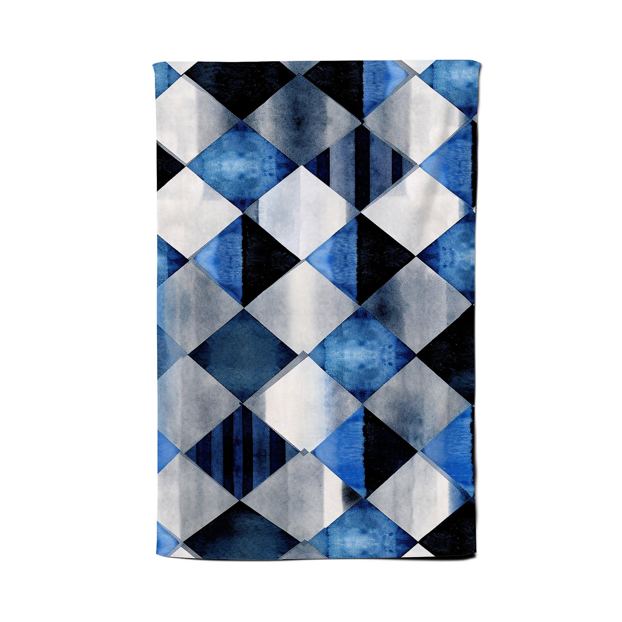 Square Checkered Pattern Tea Towel