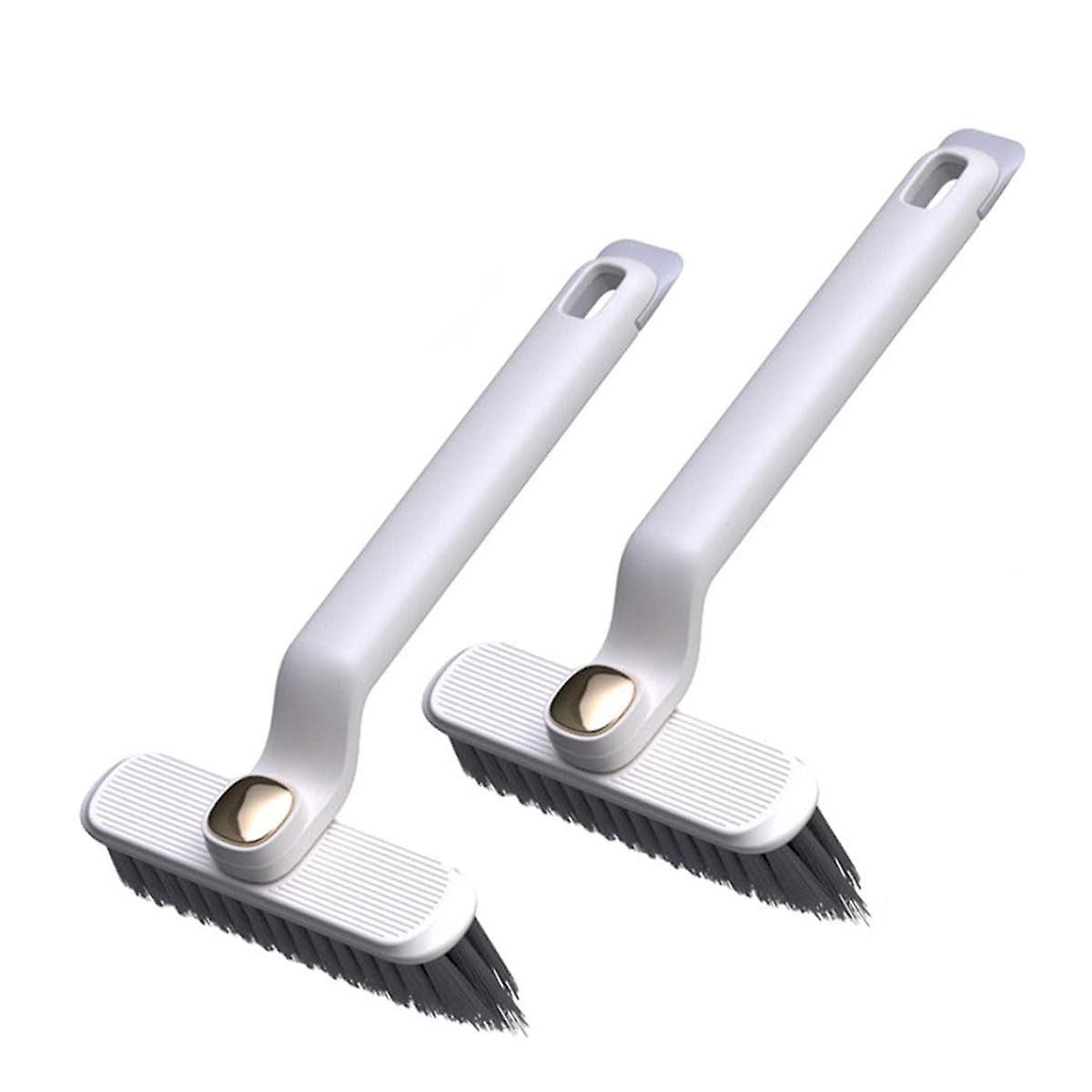 2PCS Multi-Function Rotating Crevice Cleaning Brush,Hard Bristle Crevice Space Cleaning Brush,360 D