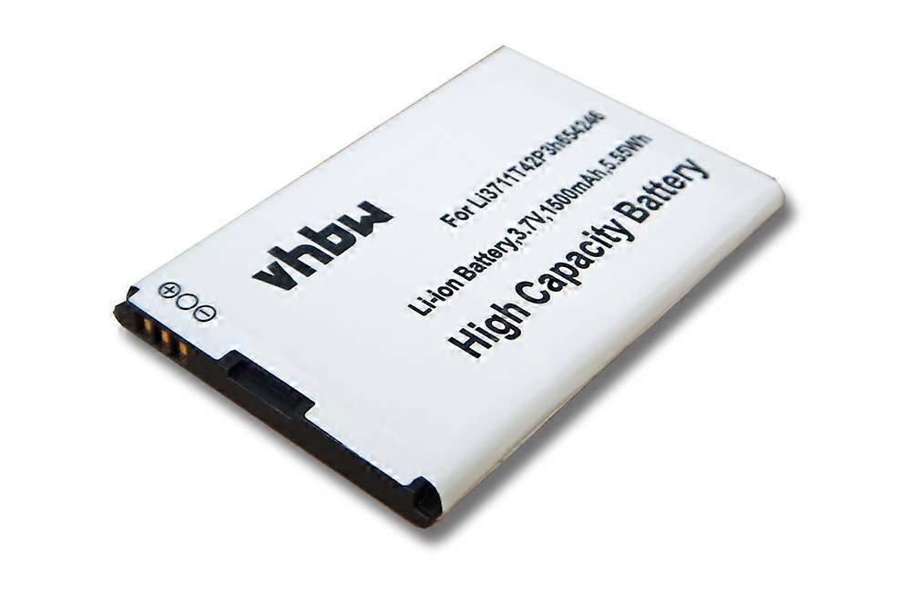 Batterie vhbw compatible avec Telstra MF30, A6, D800, AC30, Elite Mobile Wi-Fi, D810 Téléphone portable Smartphone (1500mAh, 3.7V, Li-ion)