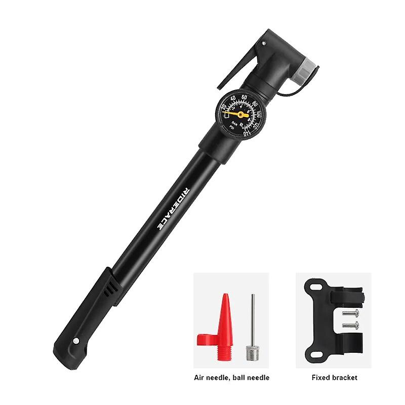 140psi دراجة مضخة الإطارات الهواء منفاخ شريدر بريستا صمام الكرة إبرة خرطوم المحمولة Mtb الدراجة مضخة يدوية ركوب الدراجات الملحقات