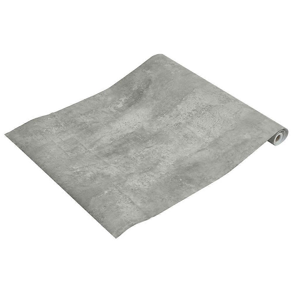 Grey Industrial Cement PVC Wallpaper Self Adhesive