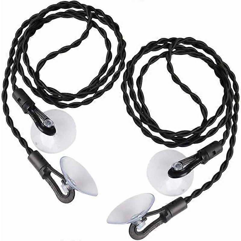 2 Pieces Travel Clothesline with Portable Retractable Suction Cup