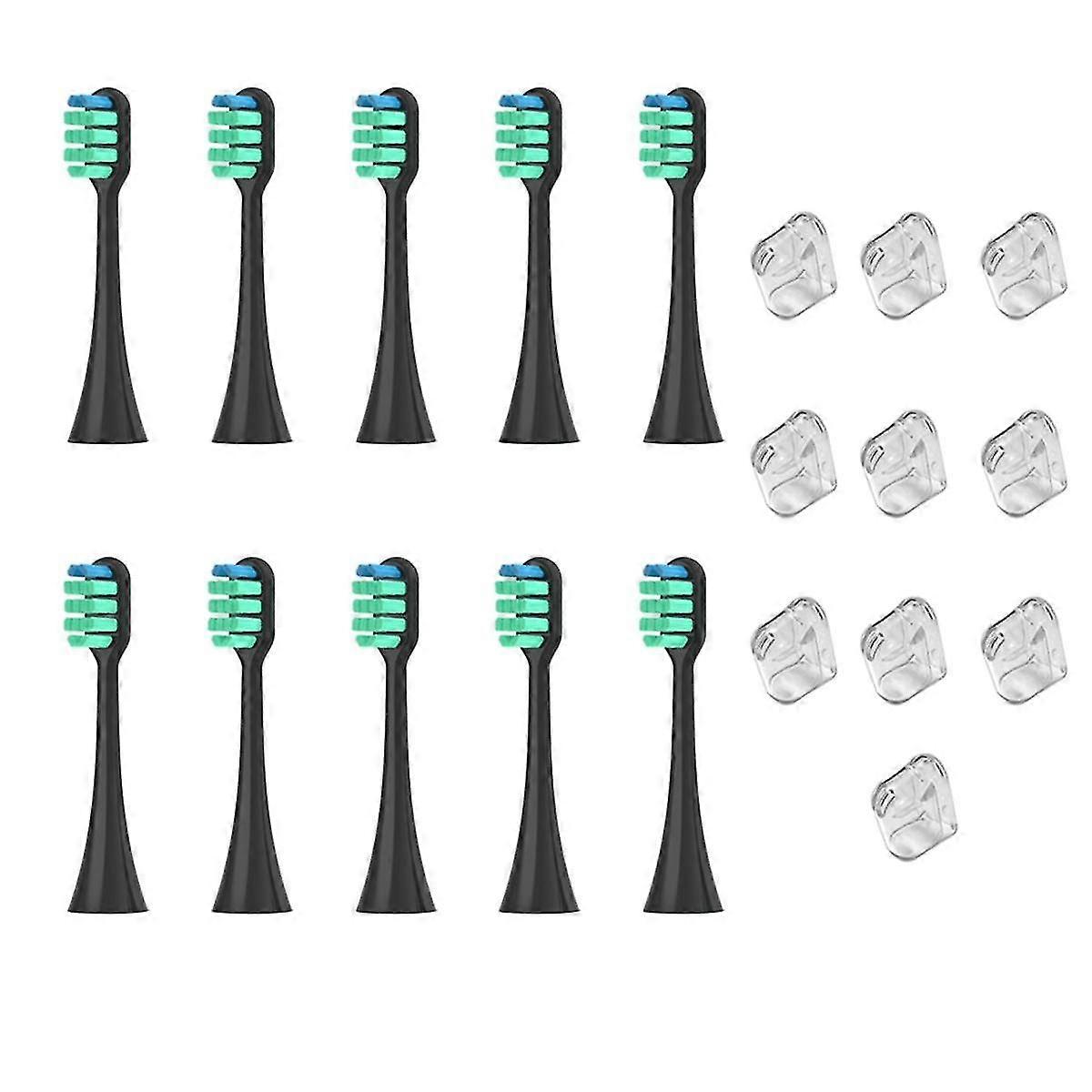 For EW-DC01 Replacement Electric Tooth Brush Heads Black