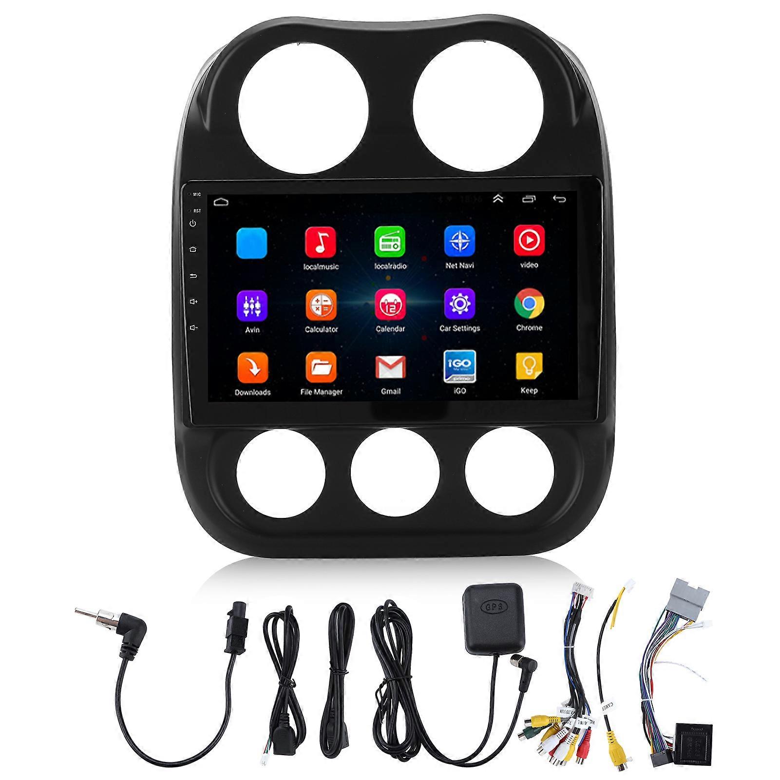 10in Wifi GPS Navigation MP5 FM Radio 16GB+1GB Bluetooth for Android 10.1 Replacement for Patriot Compass 20102017 E2U011