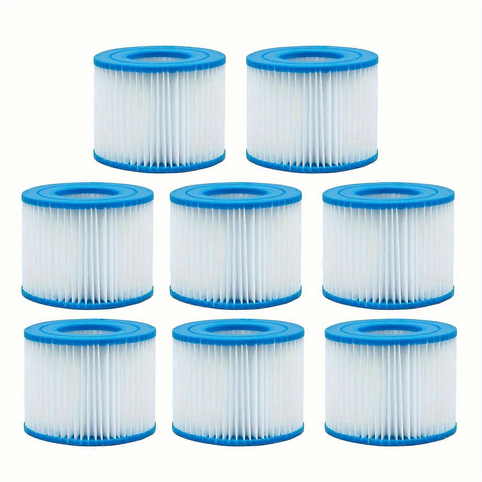 4/8/12pcs Hot Tub Filter Replacement Cartridges - Compatible with SaluSpa, Lay Z Spa, and Type VI Inflatable Hot Tub/Pool, Durable Plastic Material, E
