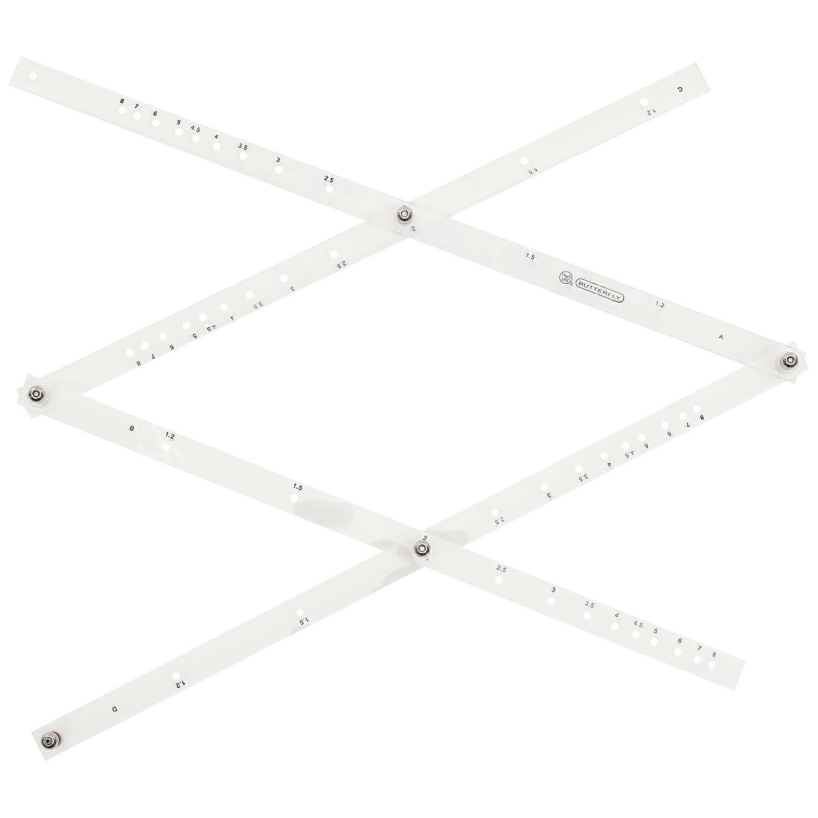 Zooming Scale Ruler Magnification Drawing Ruler Tool for Student School Office