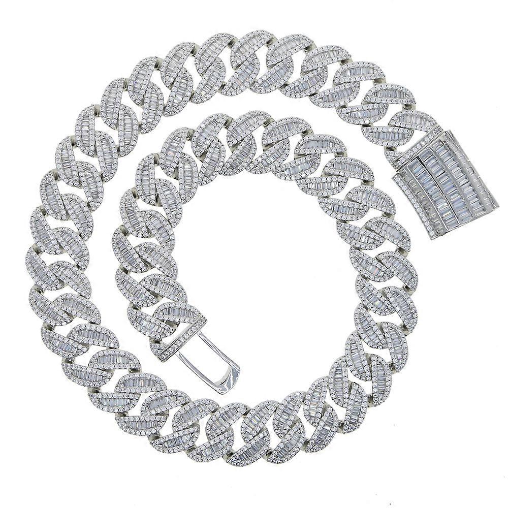 20mm jäinen Bling Chunky Big Heavy Cuban Link Chain kaulakoru miehille Poika viileä rock punk hip hop korut