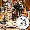 12pcs عيد الميلاد الأيائل الغزلان منديل حلقات سبيكة منديل الجدول الديكور