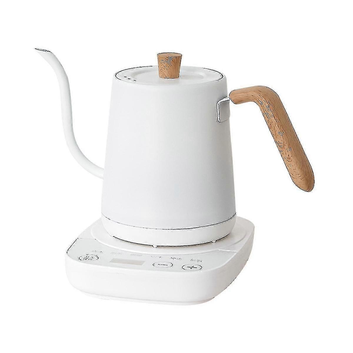 Generic Electric Coffee Kettle Gooseneck Slender Smart 800ml 1000w Flash Heat Temperature Control Ha