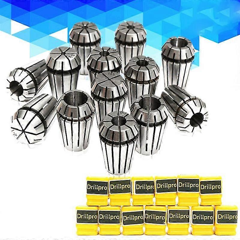 13pcs 1-13mm Er20 Spring Collet Set Cnc Workholding Engravingmilling Lathe