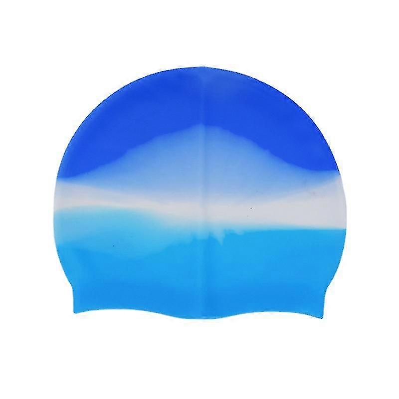 Cască de înot pentru copii, cască de înot pentru copii Cască de înot din silicon Cască de înot pentru păr lung / scurt Impermeabil Unisex pentru piscină aerobic în apă SWI