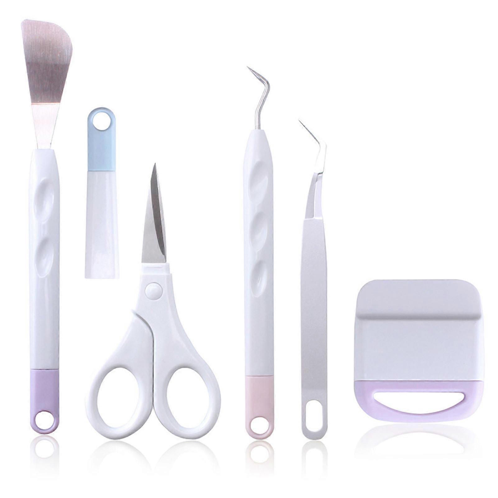 5Pcs Craft Vinyl Weeding Set Portable Convenient Using Craft Weeding Tool for Carving Paper Cutting