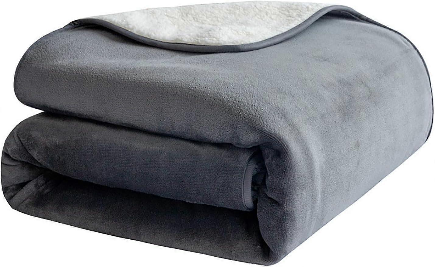 Waterproof Dog Blanket, 3-layer Flannel and Sherpa Pet Throw,for Bed Couch Sofa,127x152cm
