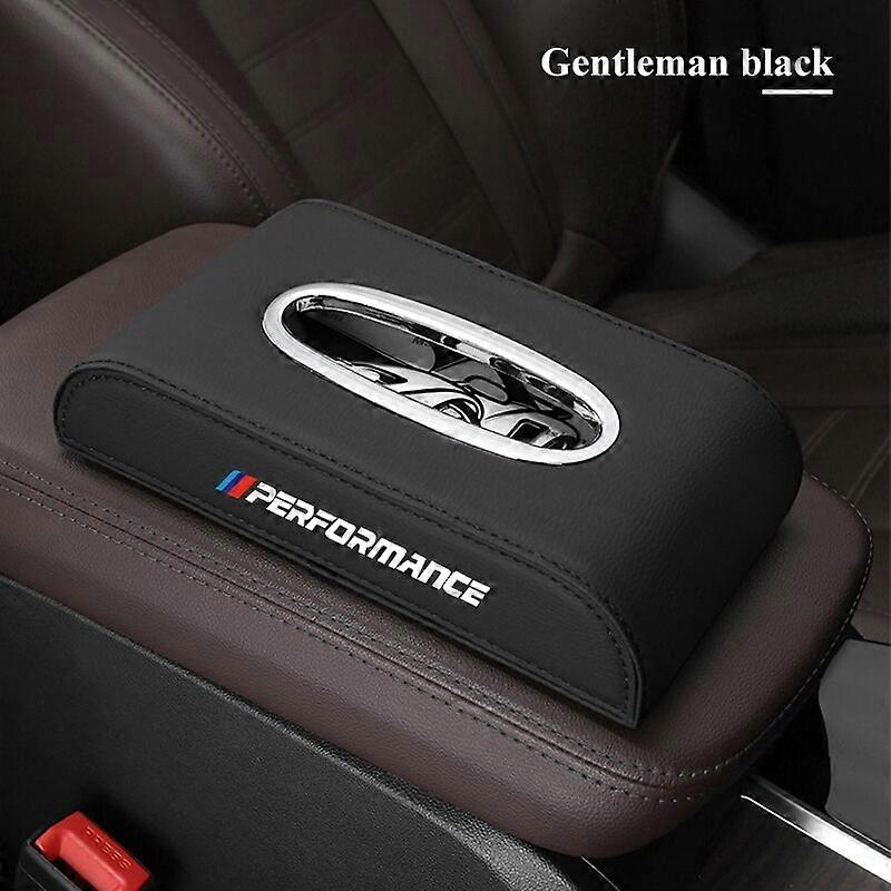 1pcs Car Tissue Box Pu Leather Holder Interior Accessories For Bmw X1 X2 X3 X4 X5 X6 M1 M2 M3 M4 M5 M6 E39 E46 E90 E60 F10 F30 - Tissue Boxes