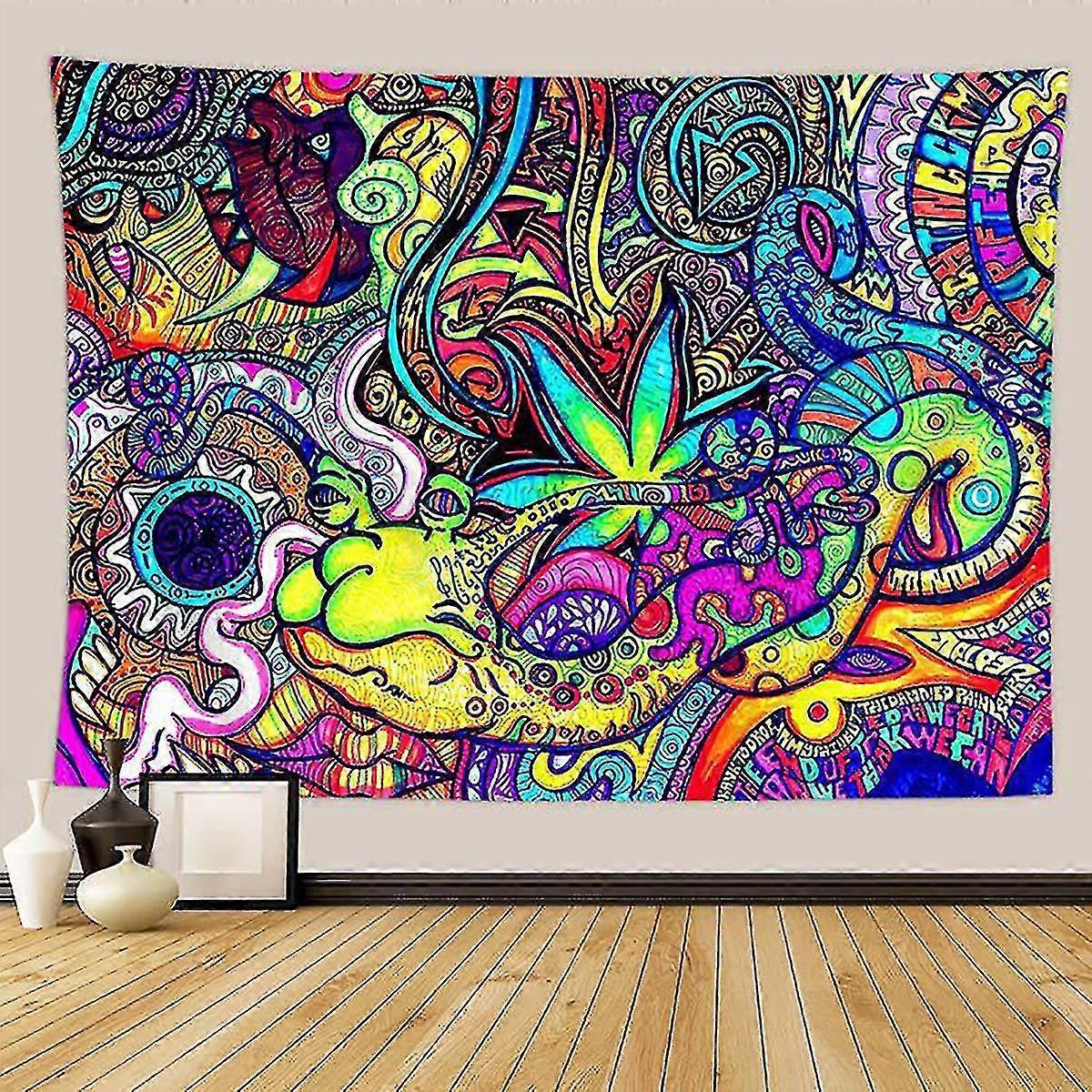 Abstract Psychedelic Tapestry Home Wall Hanging Trippy Decor