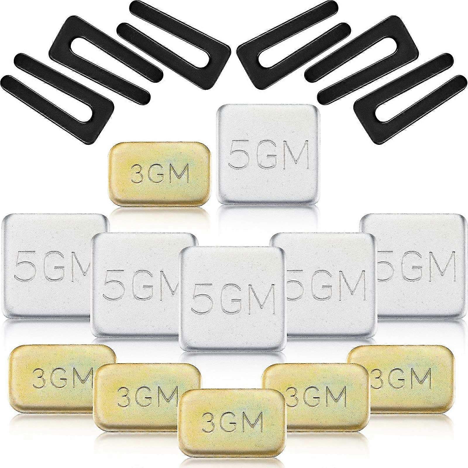 6 Sets Of Ceiling Fan Blade Balancing Kit Fan Weight Balancing Kit Include Self-adhesive Metal 5g W