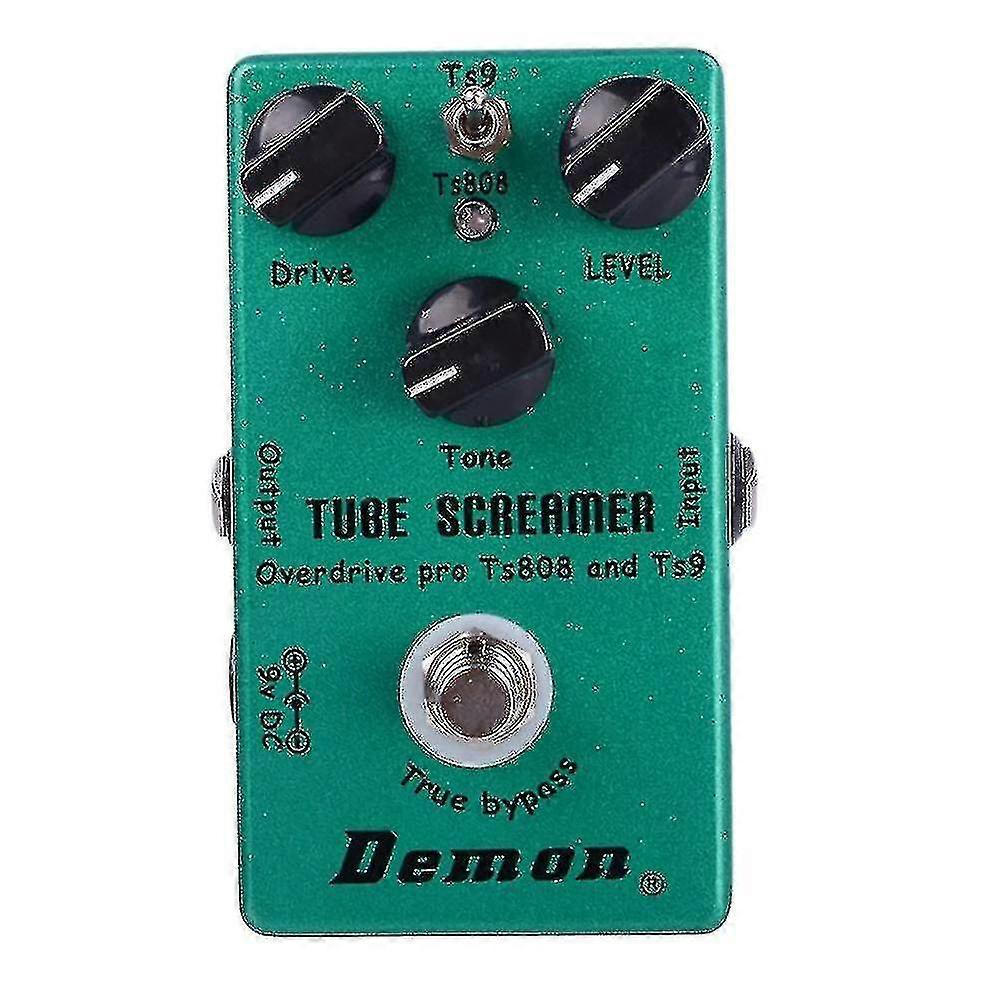 2024 Demonfx Gitarrpedal 2 i 1 Overdrive Gitarr Pedal Tillbehör
