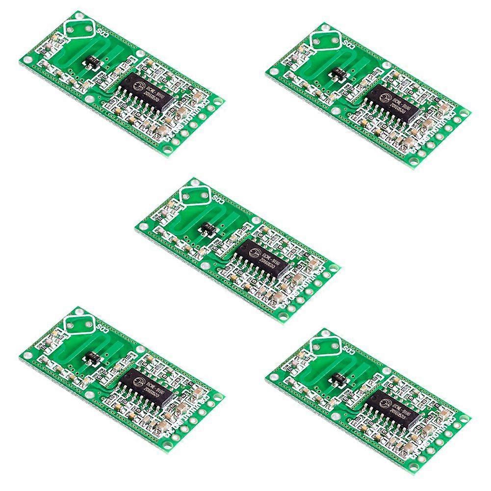 5 Pcs Microwave Radar Sensor RCWL-0516 Switch Module Induction Human Board Detector