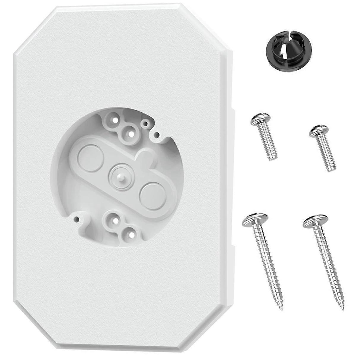 Siding Mounting Kit, 8141DBL Outdoor Light Mounting Block, Siding Mounting Plate for Lap Double and 4 Inch Siding White