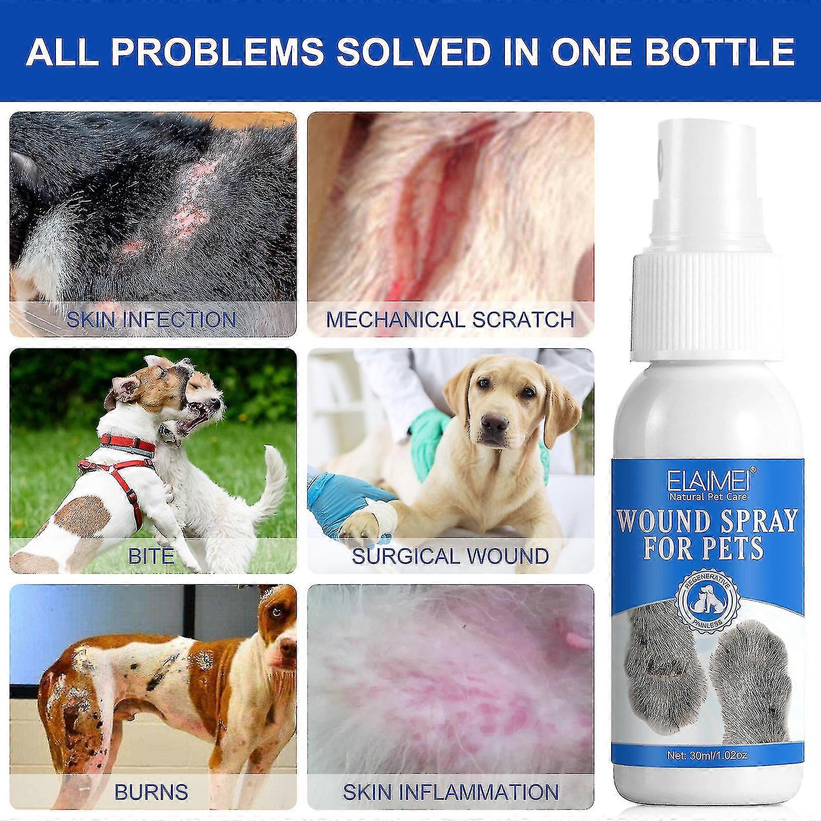Pet Dog And Cat Scratching Skin Rash Antibacterial Solution