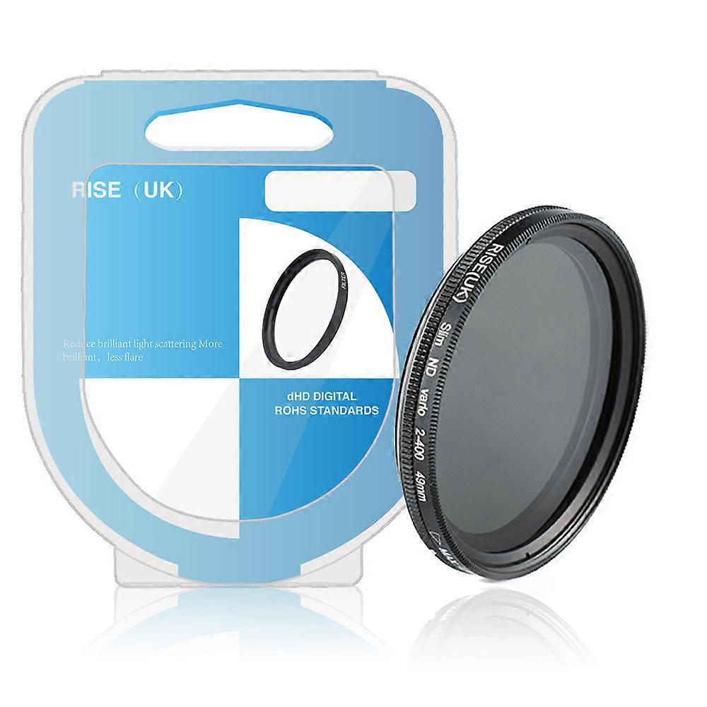 Glass Slim ND2-400 Neutral Density Fader Variabler ND-Filter Einstellbar 49mm