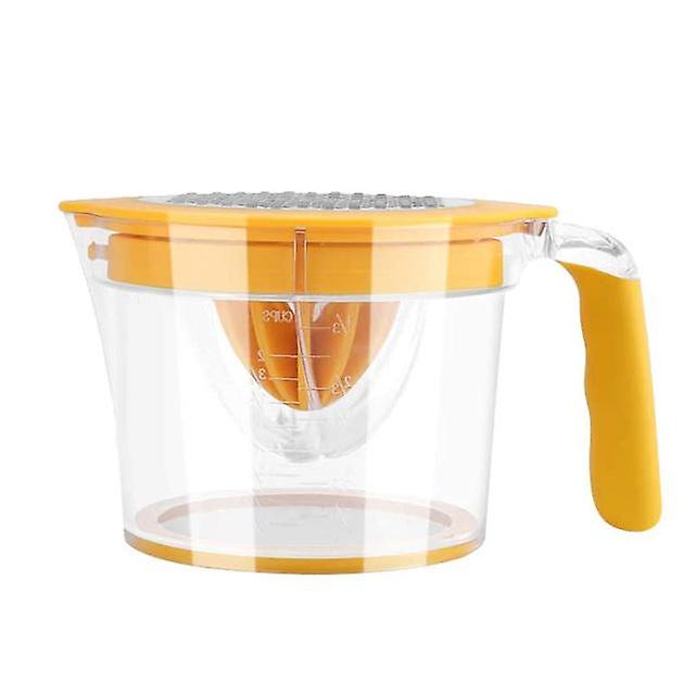 Lemon Juicer Manual Juicer, Fruit Juicer With Built-in Measuring Cup, Non-slip Silicone Handle