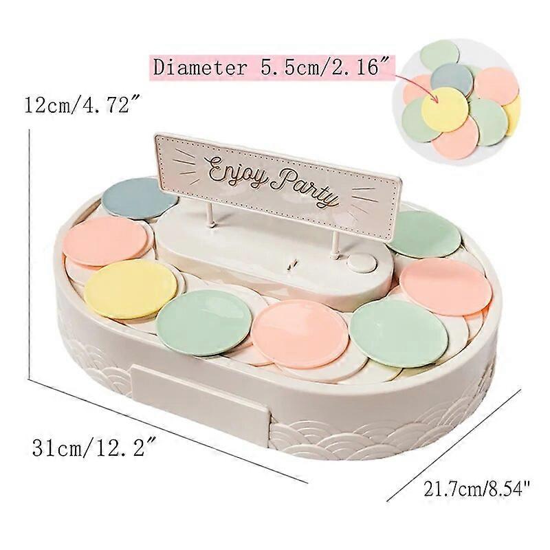 Redkid Mini Automatic Rotating Sushi Dessert Cupcake Macaron Display Table Swing Tray Wedding Birthd
