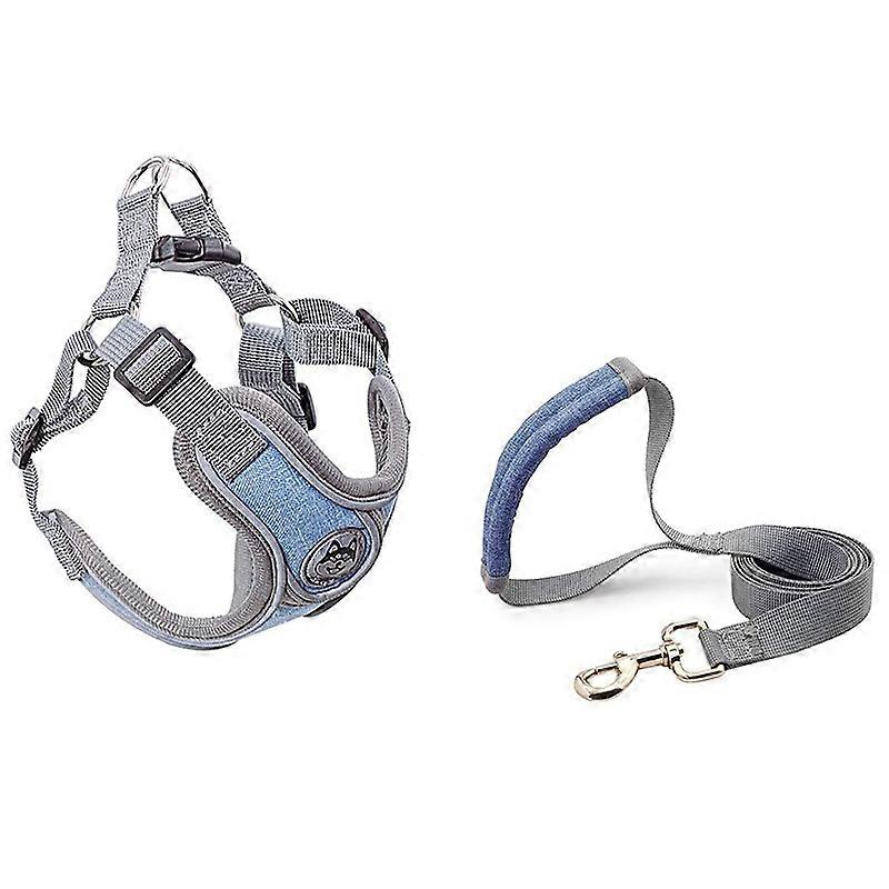 SUREPET Reflective Adjustable Vest Traction Belt for Dog Chest Harness for Small and Medium-Sized D