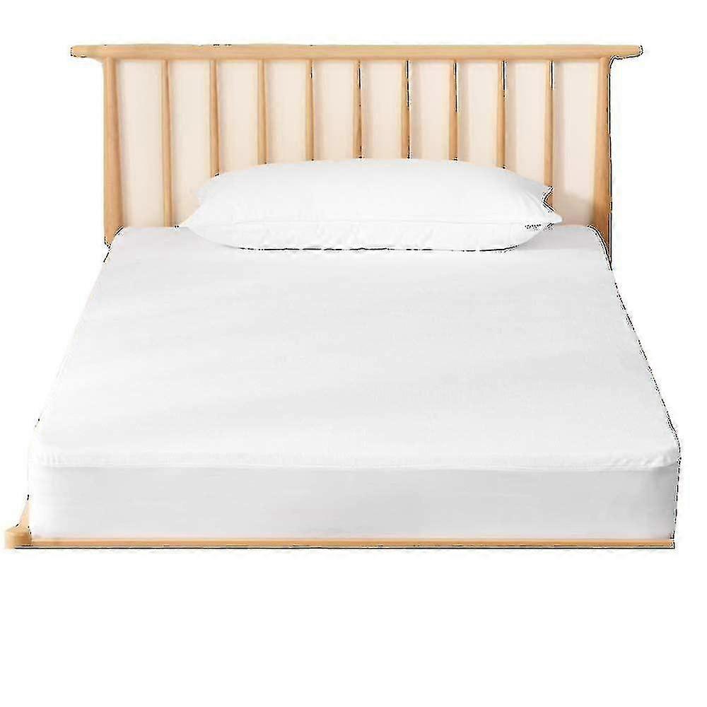 100% Waterproof Mattress Protector Ultra Soft Cotton Terry Surface( Size,color : California King-white