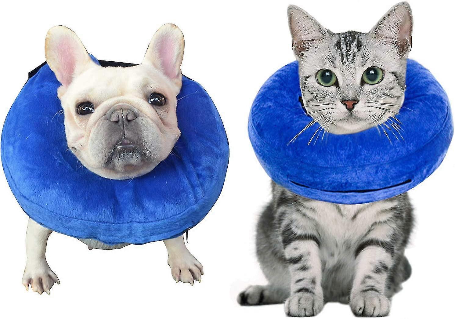 Pet Protective Inflatable Collar, Soft Pet Recovery E-collar With Acsergery Adjustable Gift
