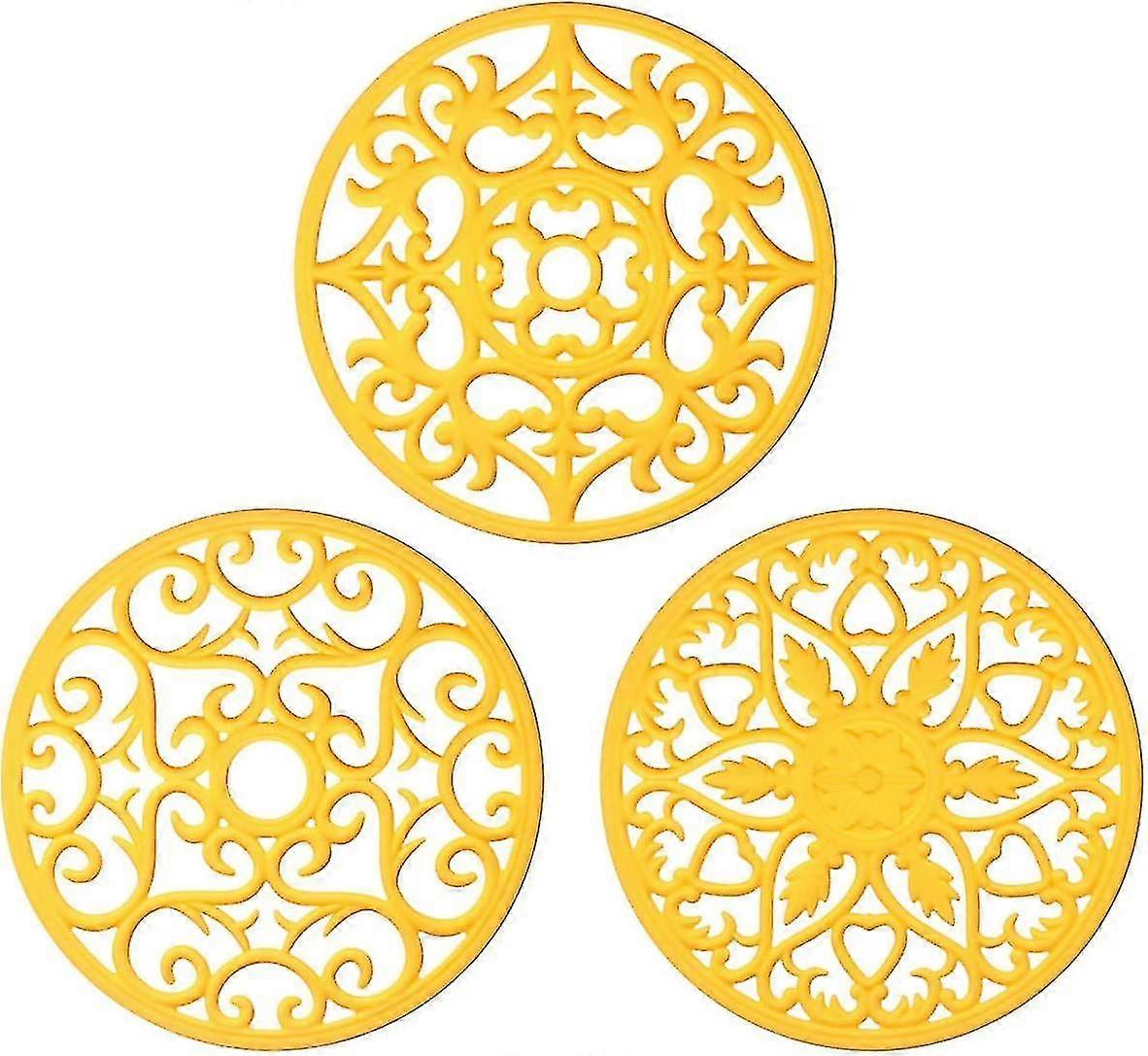 Silicone Multipurpose Carved Tripod - Insulated Flexible Non-slip Coaster