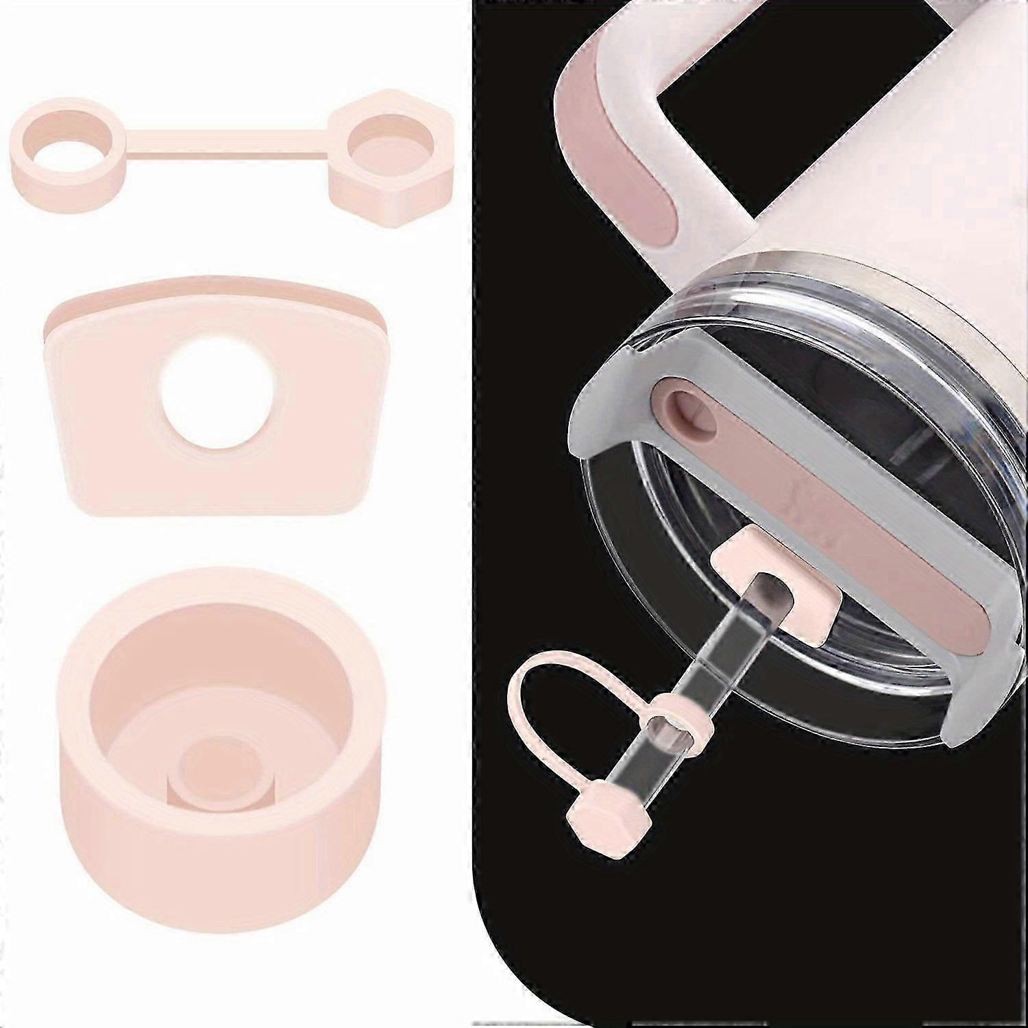3Pcs Silicone Spill Proof Stopper Set - Mantenha seu Stanley Cup 2.0 40oz/30oz Tumbler Leak-Free!