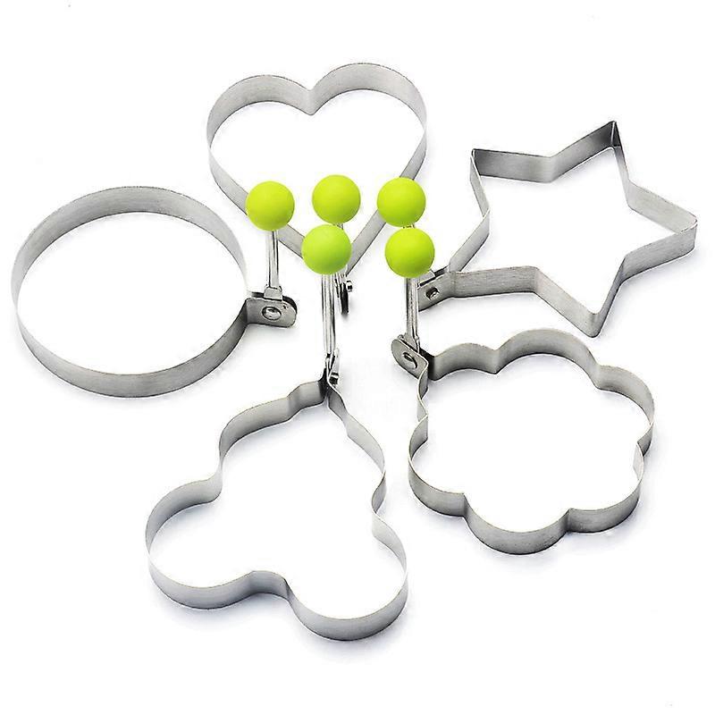 5Pcs Fried Egg Non Stick Stainless Steel