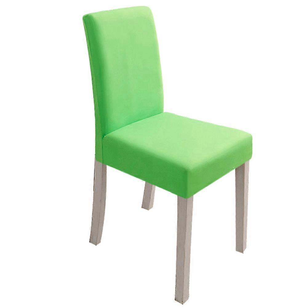Home Restaurant Solid Color Elastic Dustproof Dining Seat Chair Protector Cover KAESI